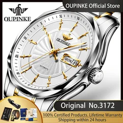 OUPINKE 3172 Automatic Men's Watches Original Import Japan Movement Sapphire Mirror High-end Luxury Men's Mechanical Wristwatch