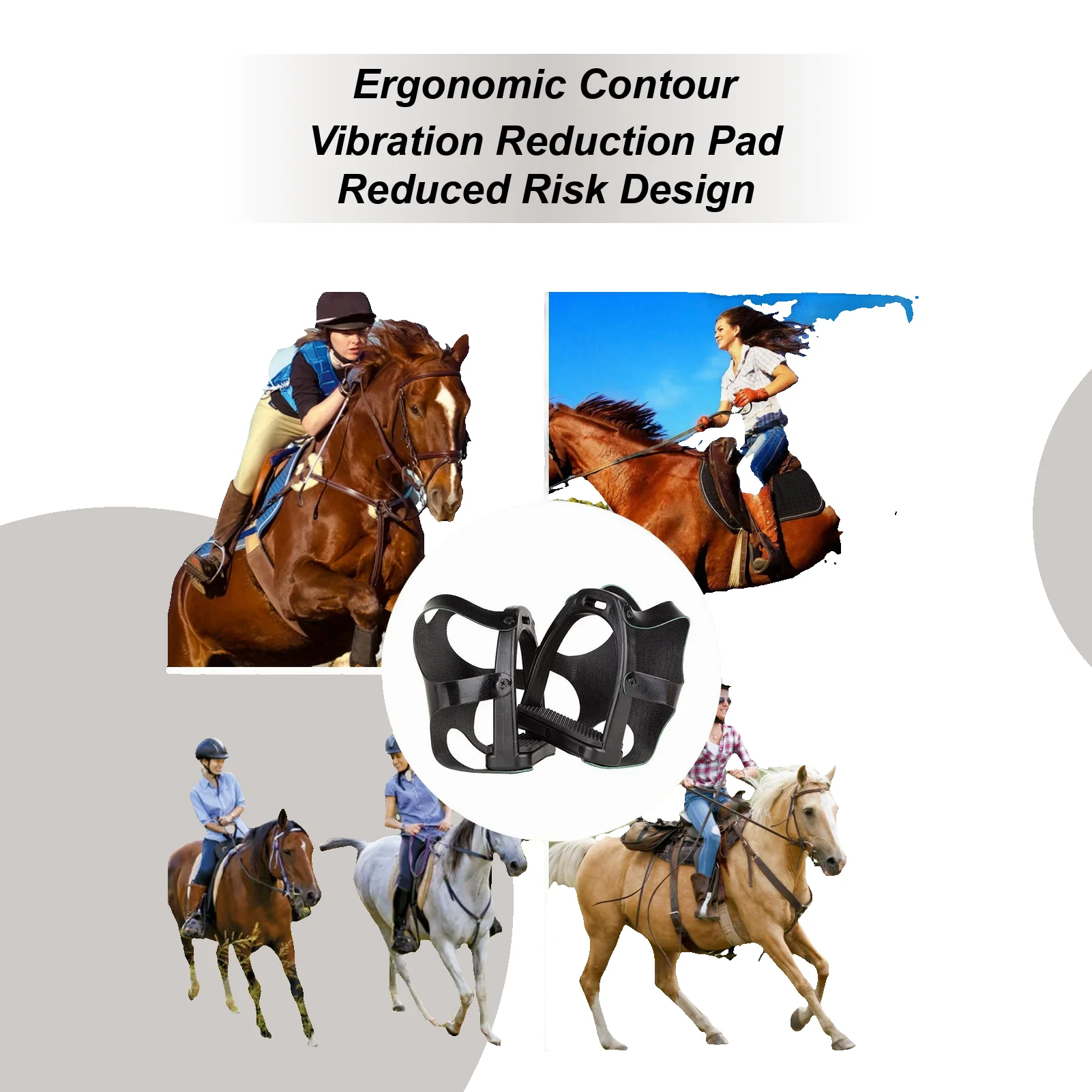 ركاب سلامة الفروسية المضادة للانزلاق معدات الفروسية معدات ركوب الخيل للأطفال الرجال النساء الشباب ممارسة التدريب الرياضي #3