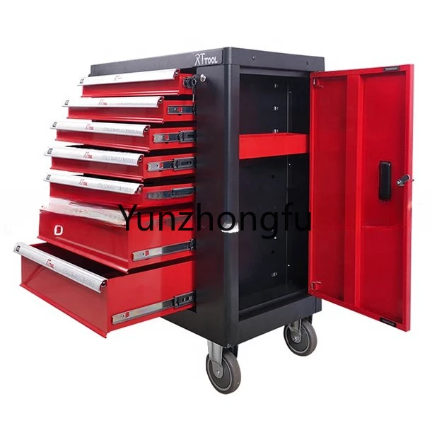 240Pcs Hot Multipurpose Car Repairing Roller Cabinet With Tools Mechanic Trolley Set