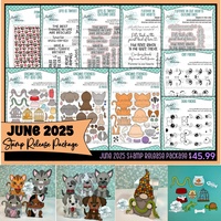 Gnome 2025 Cat Dog Face Pet Add Ons Metal Cutting Die Clear Stamp Stencil DIY DIY Scrapbook Handcraft Card Template Decoration