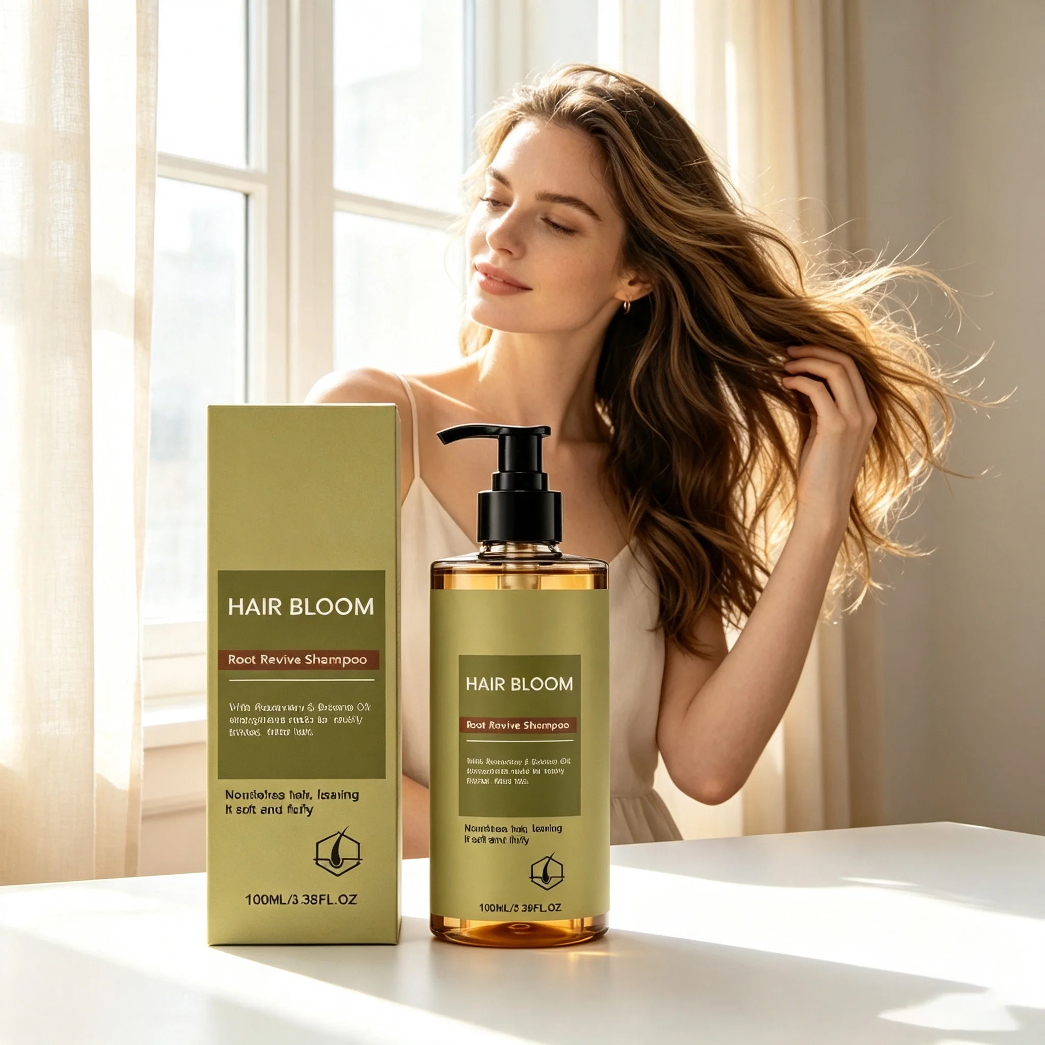 Rosemary Hair Shampoo Balance Scalp Oil Reduce Itching Redness Fluffy Thickening Hairs Volumizes Moisturizing Hair Shampoo 100ml