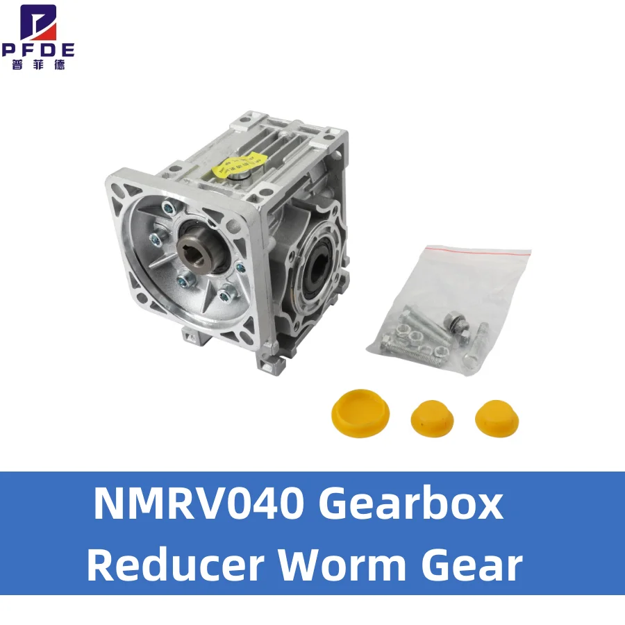 NMRV040 Gearbox Reducer Worm Gear Ratio 5:1 7.5:1 10:1 15:1 20:1 25:1 30:1 40:1 50:1 60:1 for Nema34 Stepper Motor