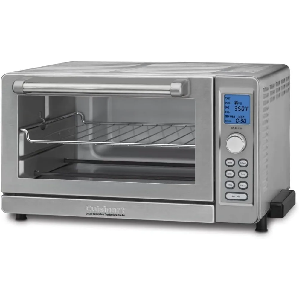 Deluxe Convection Toaster Oven Broiler, Brushed Stainless