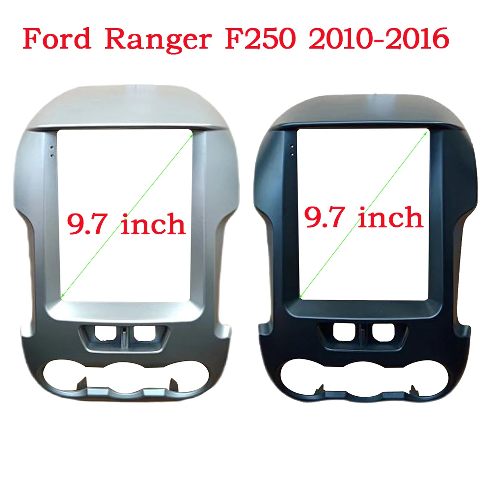 

Автомобильный радиоприемник, адаптер рамы для Ford Ranger F250 2010-2016 9,7 дюйма, вертикальный экран, приборная панель, комплект рамок