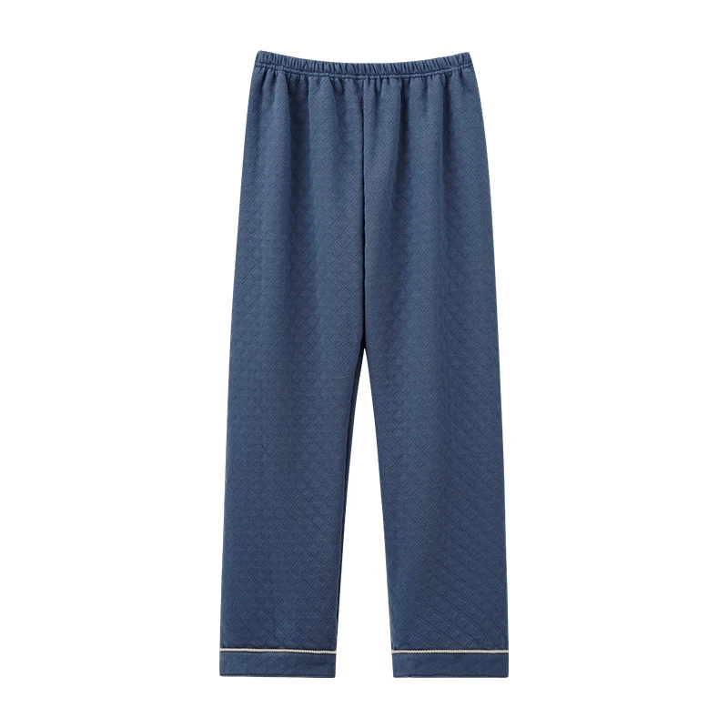 Three Layers Thin Quilted Cotton Pajamas Sleep Pants Autumn Winter Man Sleep Bottoms Men Pajamas Bottoms Sleep Pants Pajama Pant