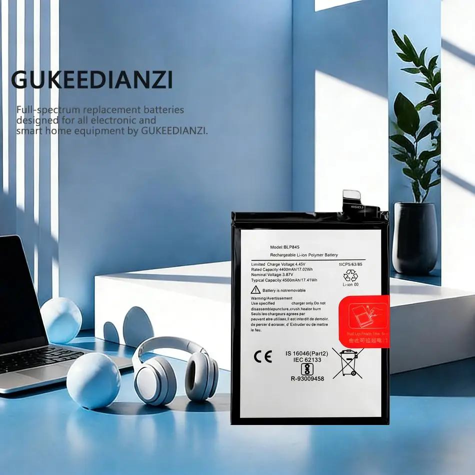 

Аккумулятор для мобильного телефона OnePlus Nord CE 5G BLP845, 4500 мАч, высокопроизводительный