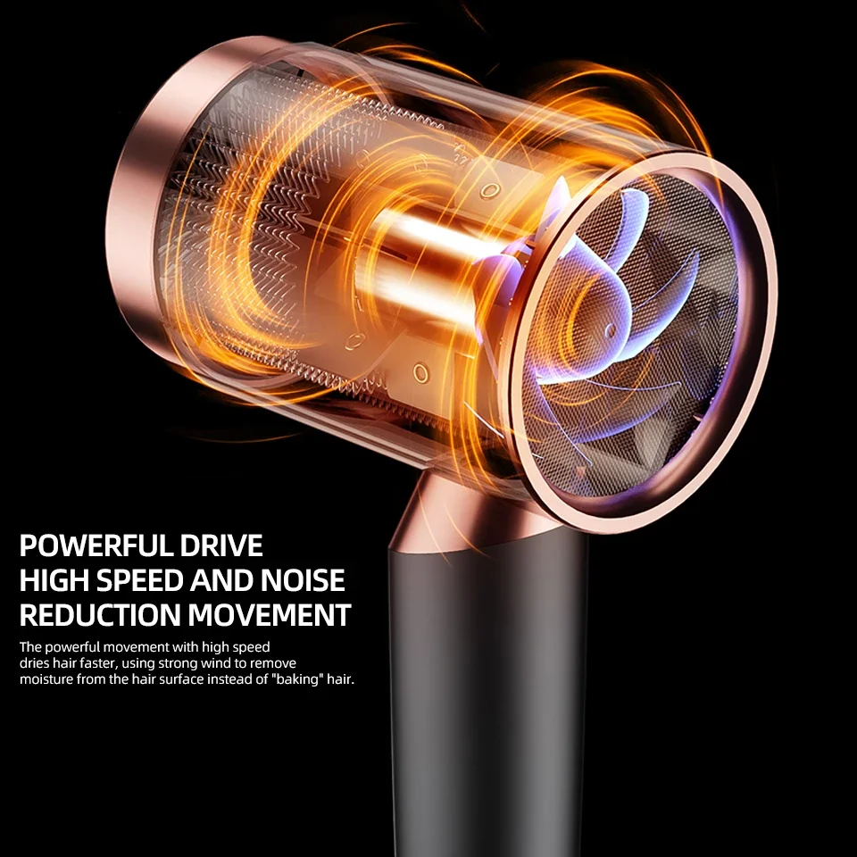 2000 Вт фен профессиональный вентилятор с отрицательными ионами для домашнего использования горячий и холодный фен салонный вентилятор диффузор насадка-концентратор