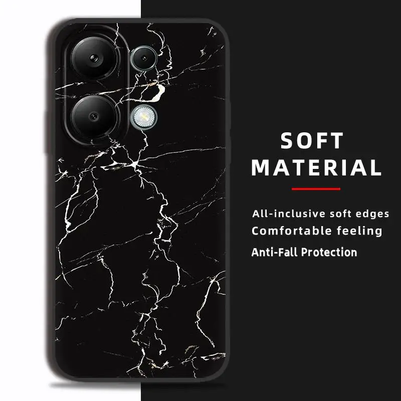 Funda de teléfono impermeable de dibujos animados para Redmi note 13 Pro 4G Global/Xiaomi Poco M6 Pro 4G, bonita cubierta trasera de TPU antipolvo