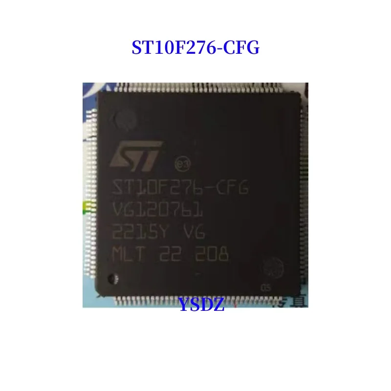 Memória Flash para MAC, ST10F276-CFG, TQFP144, 20x20x1.4mm, 16bit MCU, até 832 Kbytes, até 68 Kbytes de RAM, 1-10 PCes pelo lote