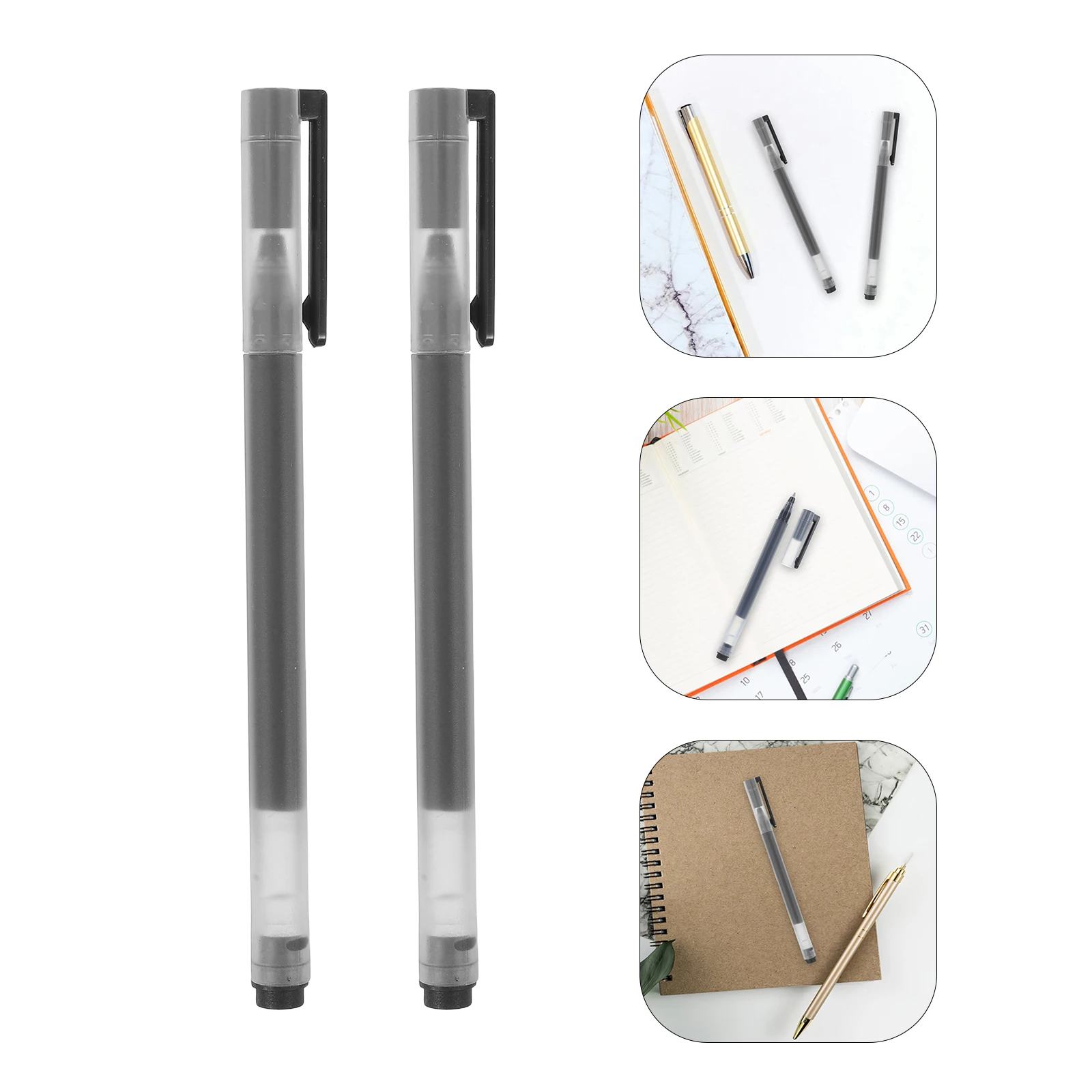 

Gel Pen Mini School Supplies Back To School Liquid Ink Black Writing Pens For Office Study Smooth Ink Flow Comfortable Grip Pens