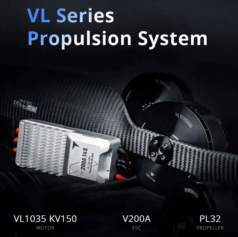 Ligpower VL1035 KV150 IPX5 12S 4000 Вт 35 кг Максимальная тяга/рука 60 кг MTOW Электрический двигатель Bldc для дрона