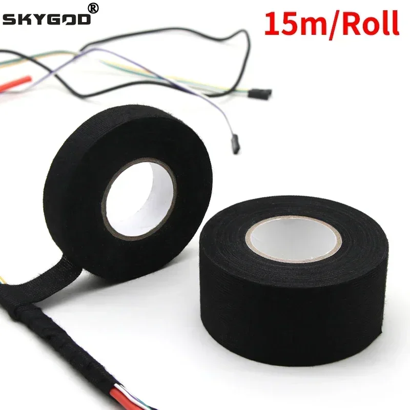 Electrical Tape Heat Resistant Harness Tape Insulation Automotive Fabric Cloth Tape Waterproof Noise Resistance Adhesives Tapes