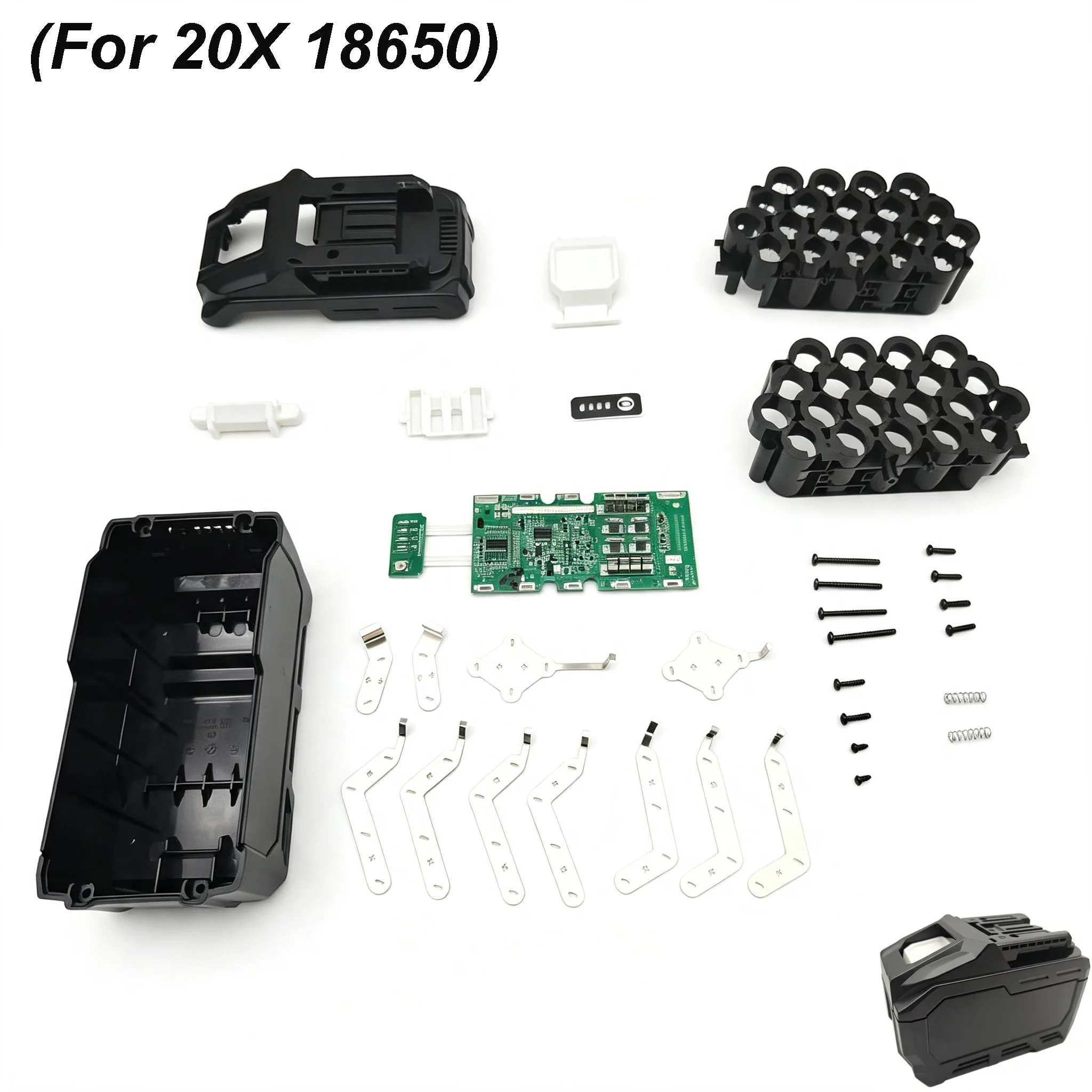 For MAKITA 40V BL4040 BL4025 BL4050 BL4080 Housings DR40RC 20 X 18650 Li-ion Battery Case PCB Charging Circuit Board Shell Box