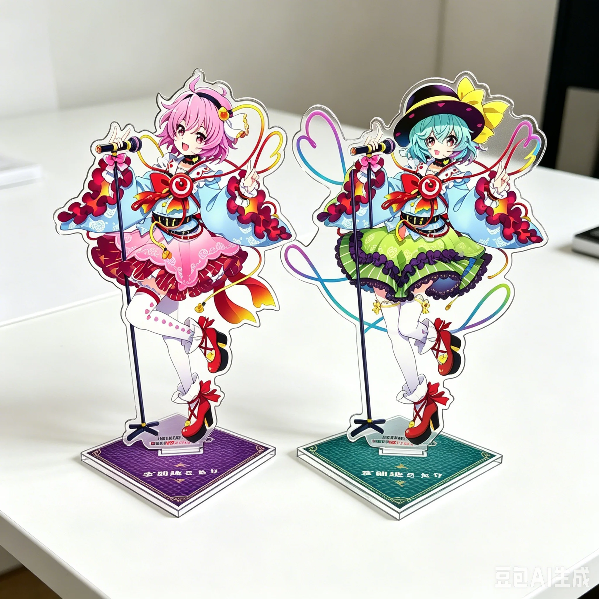 New Style HOT 15cm Anime Touhou Project Acrylic Stand Modle Desktop Decoration Game Collectible Ornament Gift For Fans Keychain