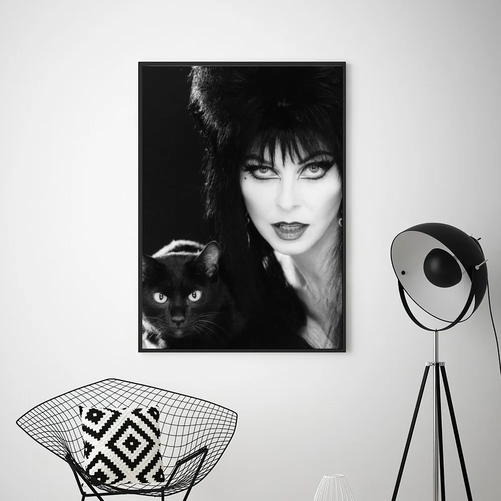 Film E-Elvira Mistress of the D-Dark Poster Prints Wall Pictures Living Room Home Decoration