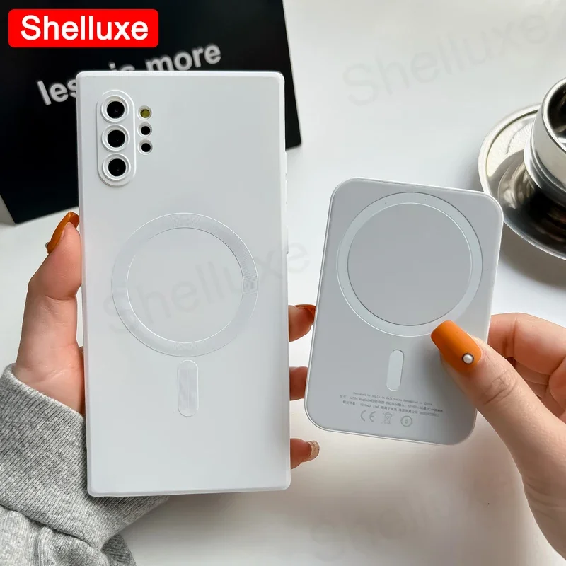 Note10 Plus Case Shelluxe Luxury Magsafe Wireless Charge TPU Soft Case For Samsung Galaxy Note 20 10 Note20 Ultra Phone Cases - náhled 3