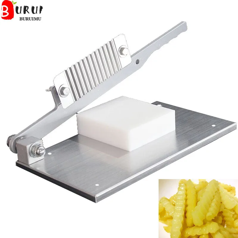 

Волнистый нож из нержавеющей стали, нарезка для картофельных чипсов, измельчитель овощей для картофеля