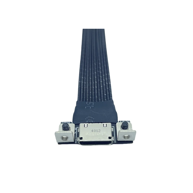 M.2 To Oculink 4I Extension Cable For M.2 Mkey NVME To SFF8611 Adapter Cable Pcie 4.0 X4 Gen4 Silver Plated Cable