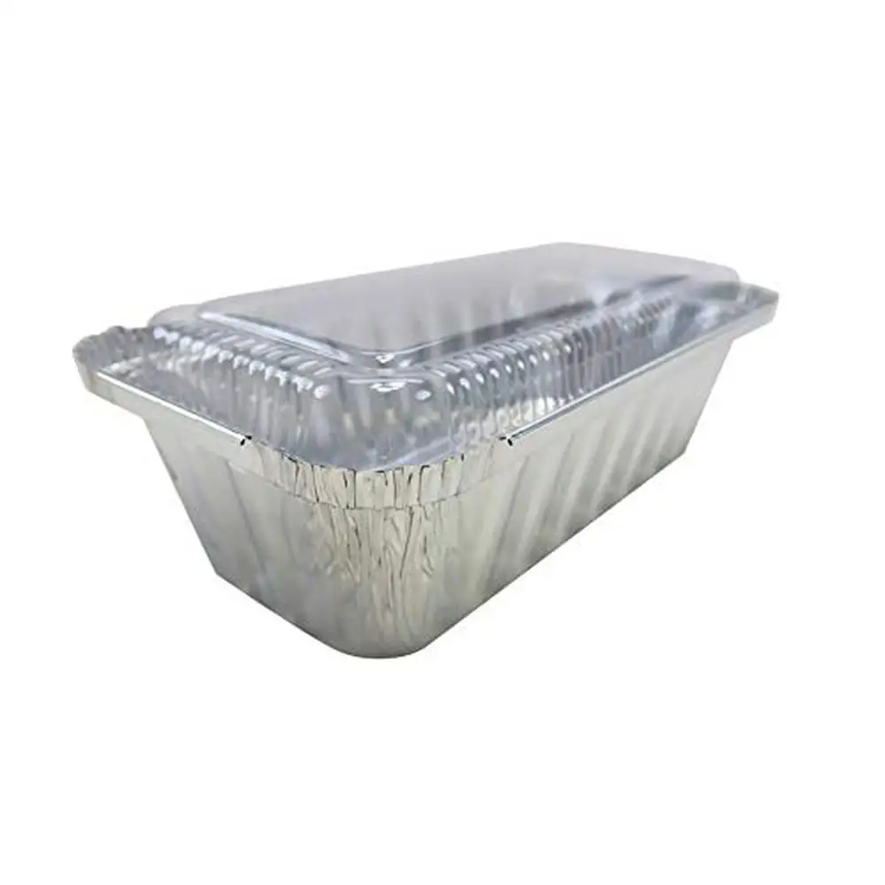 Aluminum Disposable Bread Baking Pans Secure Lid Loaf Pans Cakes Cobbler and More