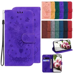 삼성 갤럭시 A26 A25 A16 A17 A24 A23 A22 A14 A15 A13 A12 4G 5G A13 4G LTE 페인티드 플립 가죽 자석 케이스 폰 커버