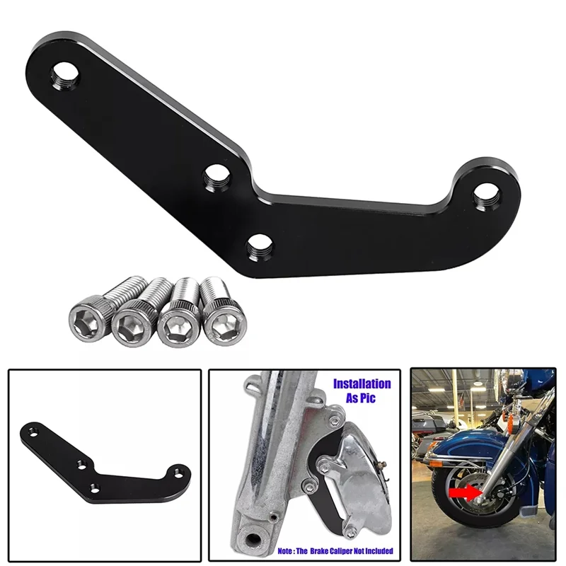

G9-4-Piston Front Brake Caliper Bracket For Softail Dyna Sportster Touring