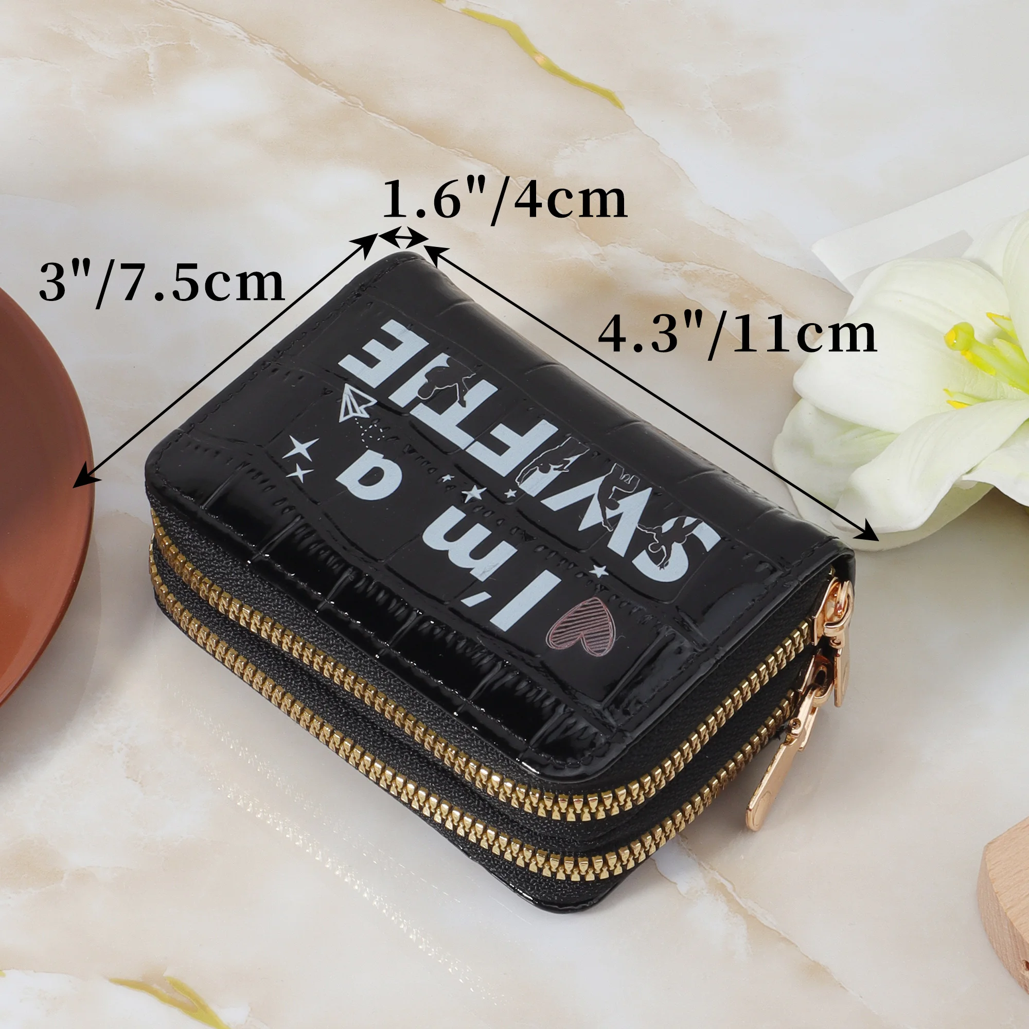 حقيبة يد نسائية عصرية قصيرة بسحاب، محفظة للعملات المعدنية، سحاب عصري، حقيبة تخزين بطاقات الائتمان عالية الجودة