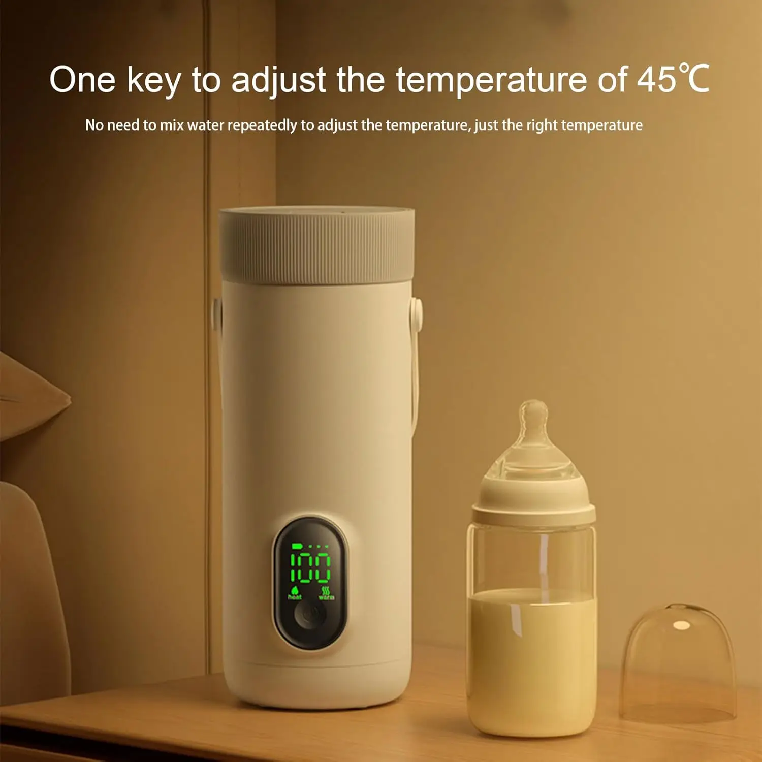 Car Travel Electric Kettle, 350ML Small Tea Coffee Kettle Mini Hot Water Boiler  Rechargeable Portable Water Heater, 12 Hour
