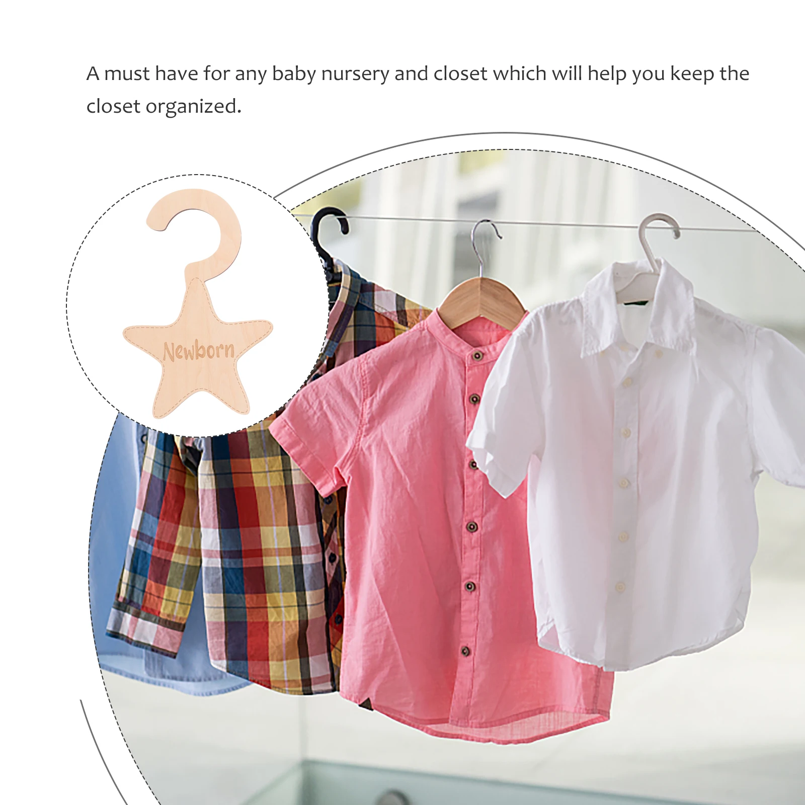 

7 Pcs Baby Wardrobe Dividers Wardrobe Clothes Dividers ganizer Newborn Infant Clothes Labels Hangers Month