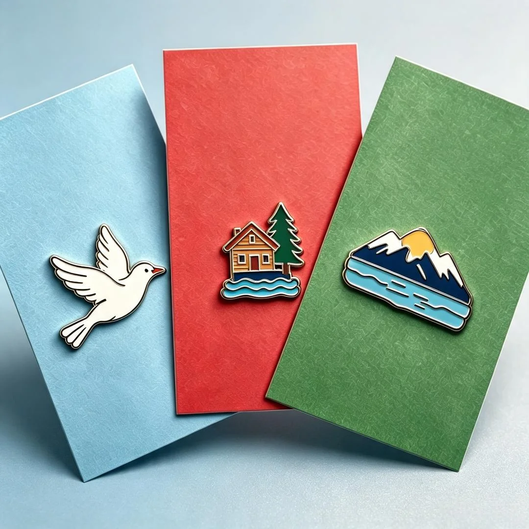Custom Enamel Lapel Pins Custom Gold Pins Cheap Nature Animal Ocean Metal Silver Badge Custom Clothing Decorative Souvenir Pin