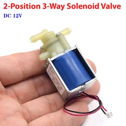 JYZSF-4F Micro DC 12V 2-Position 3-Way Electric Solenoid Valve Small Electromagnetic Air Water Valve Flow Control Home Appliance