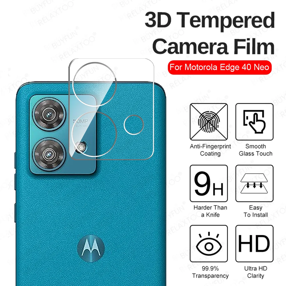 3d Heldere Camera Gehard Glas Voor Motorola Rand 40 Neo Lens Beschermhoes Moto Rola Edge50 Fusion 50 Ultra Edge40 Neo 5G