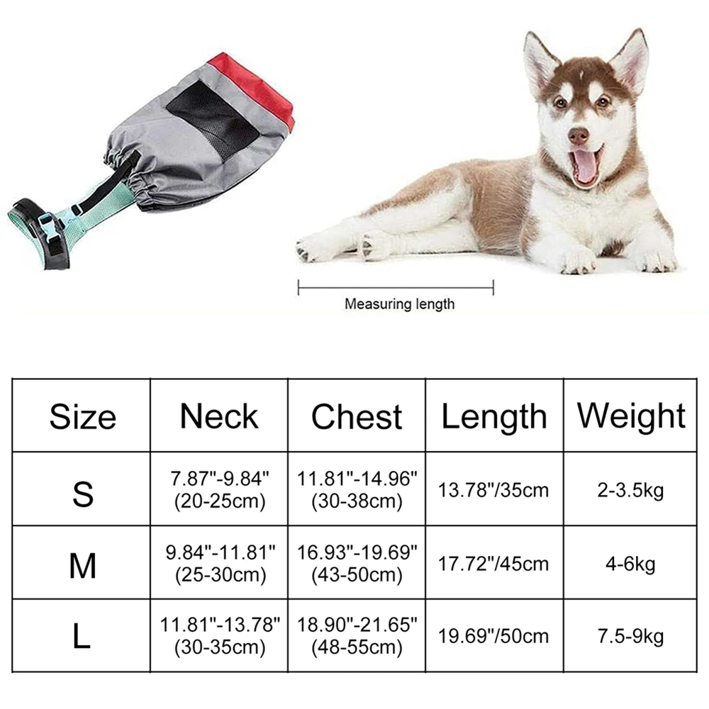 Pet Dog Durable Breathable Protective Bag Hind Disabled Leg Drag Bag For Paralyzed Pet Dog Protection Tow Bag Wheelchair