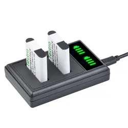 Camera Li-90b Li-92b Battery + LED Dual Charger for Olympus Tough TG-1 iHS,TG-2 iHS,TG-3,TG-4,TG-5,TG-6,TG-Tracker