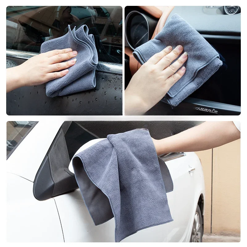 Car Wash Towel Velvet Car Wet Wipes Large Size Thick Coral Velvet Water Absorbing Stain Removing Without Damaging The Car Paint