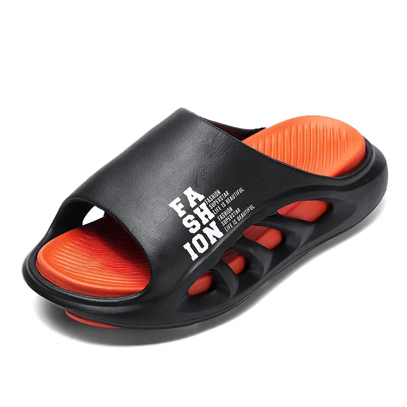 Summer New Men's EVA Slippers Trend Fashion Super Fire Sports Anti-slip Deodorant Outdoor Beach Thick Bottom Platform Sandals