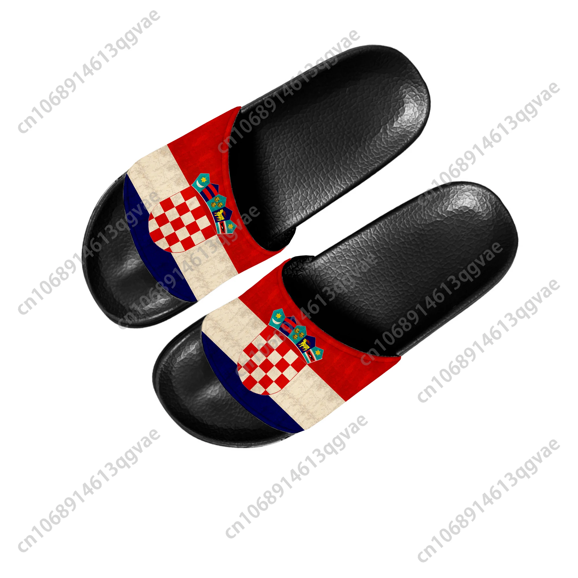 Croatian Flag Slippers Home Water Shoes Men Women Teenagers Children Croatia Beach Pool Sandals Custom Made Summer Slipper