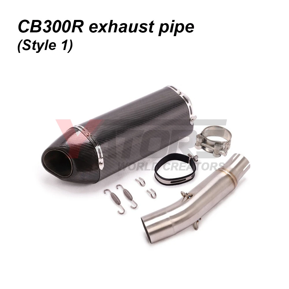 For HONDA CBR CB 300 CBR300 CB300R CB300F 2018 - 2023 Front Link Pipe Connect Original Muffler Motorcycle Exhaust Escape Moto