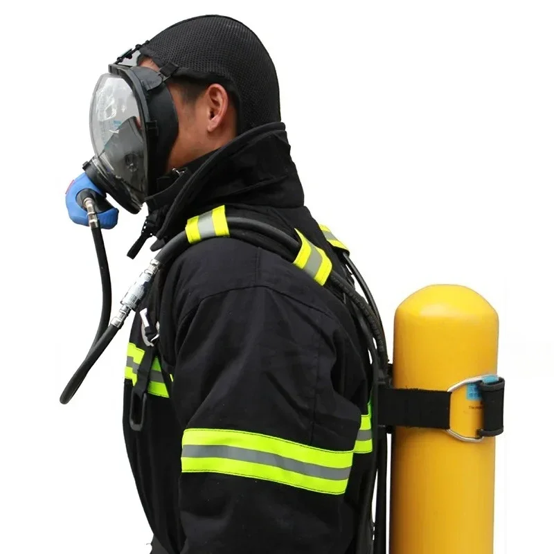 Fire mask cover long tube filter cylinder, positive pressure