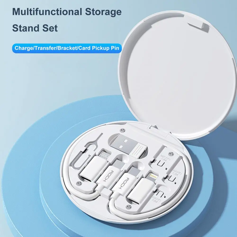 Digital Gadgets Storage Box EVA Data Cable Battery Charger Portable Makeup Mirror Gadget Bag Pocket Digital Storage Box