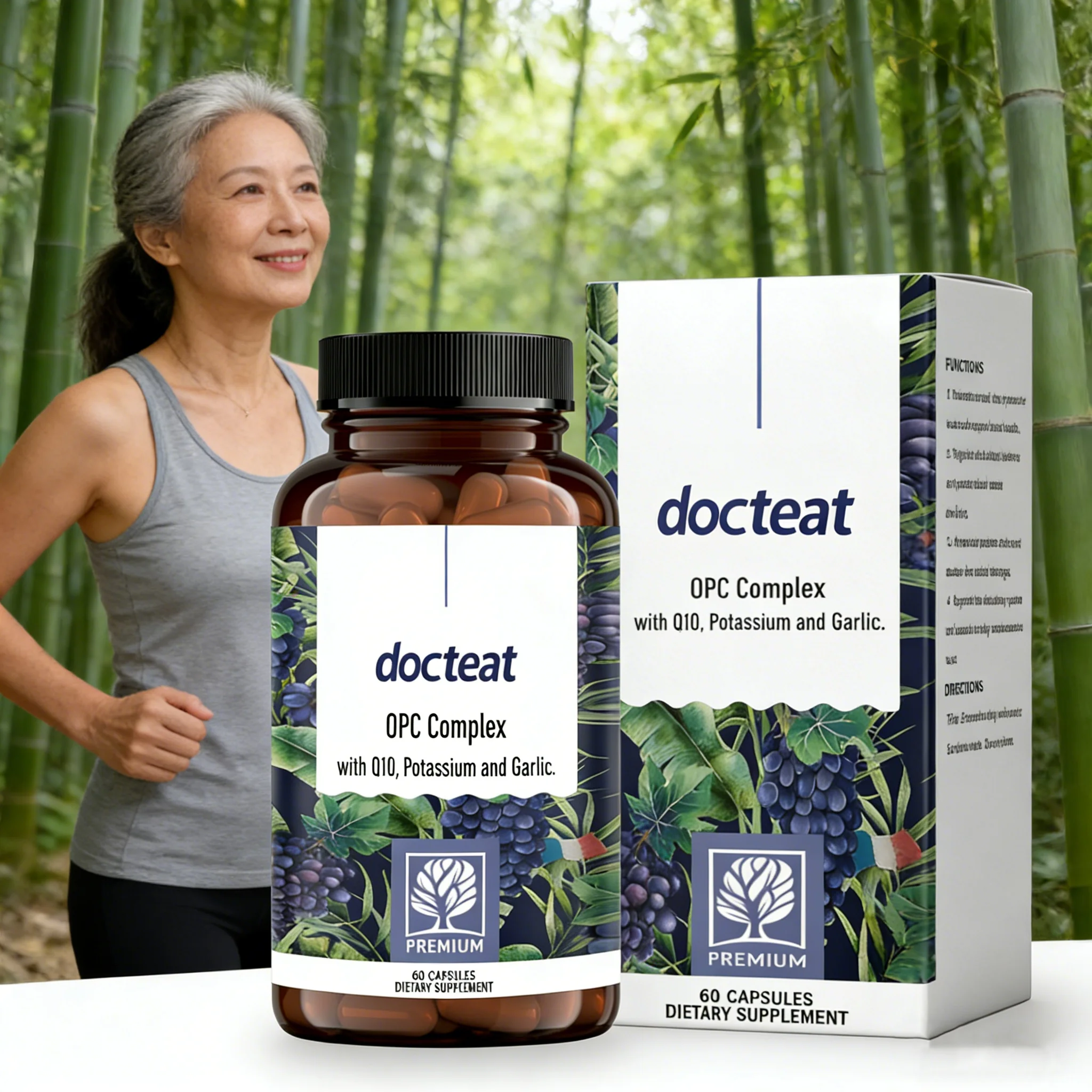 DOCTEAT Cardiovascular Health Capsules Maintain Heart Health Maintain Blood Sugar Balance Supplement Nutrition Health Capsules
