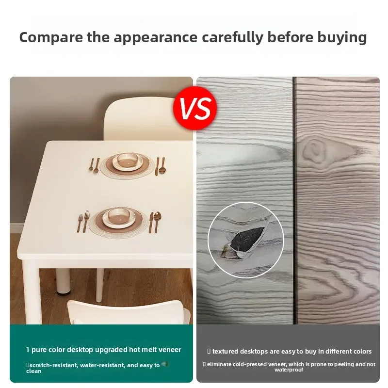 Обеденный стол Современный простой прямоугольный обеденный стол Оренда дома Маленькая квартира Простой стол с длинной полосой Обеденный стол для ресторана