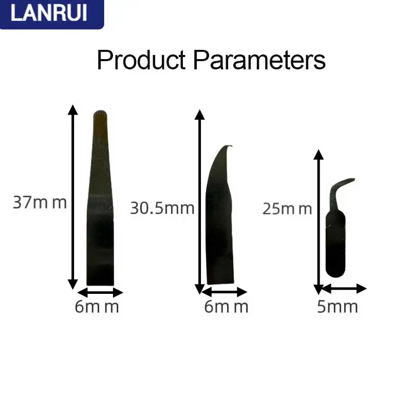 LANRUI CPU Repair Blade 3in1 Set for Computer Mobile Phone Repair CPU Hard Disk IC Chip Disassembly Edge Glue Cutting Blade Tool