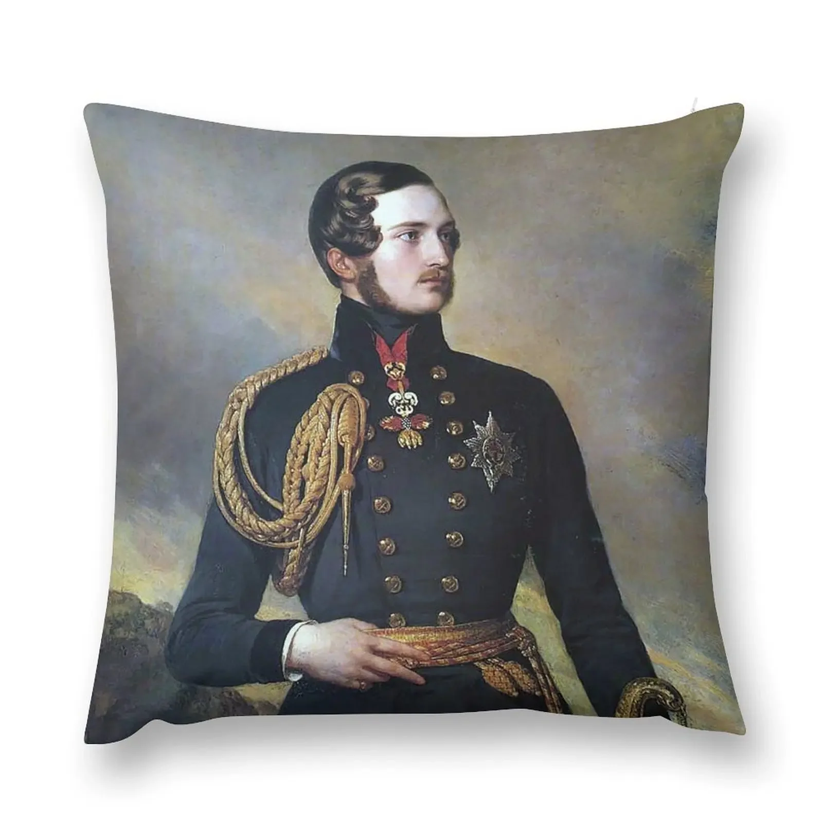 Prince Albert - Franz Xaver Winterhalter - 1842 Throw Pillow autumn decoration Luxury Pillow Case pillow