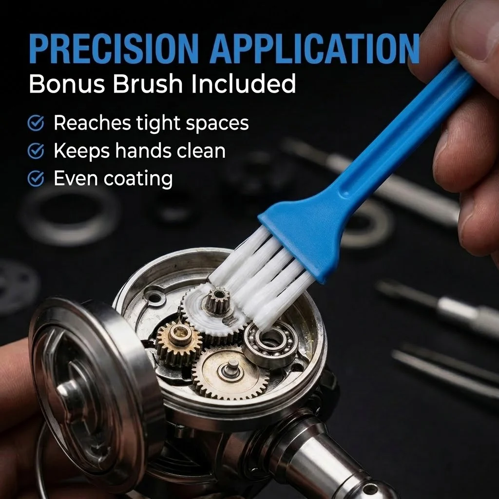 ZORILYNX 100g Fishing Reel Grease Waterproof Anti-Rust Lubricant Oil for Spinning Baitcasting Reels Gear Bearing Maintenance view 3