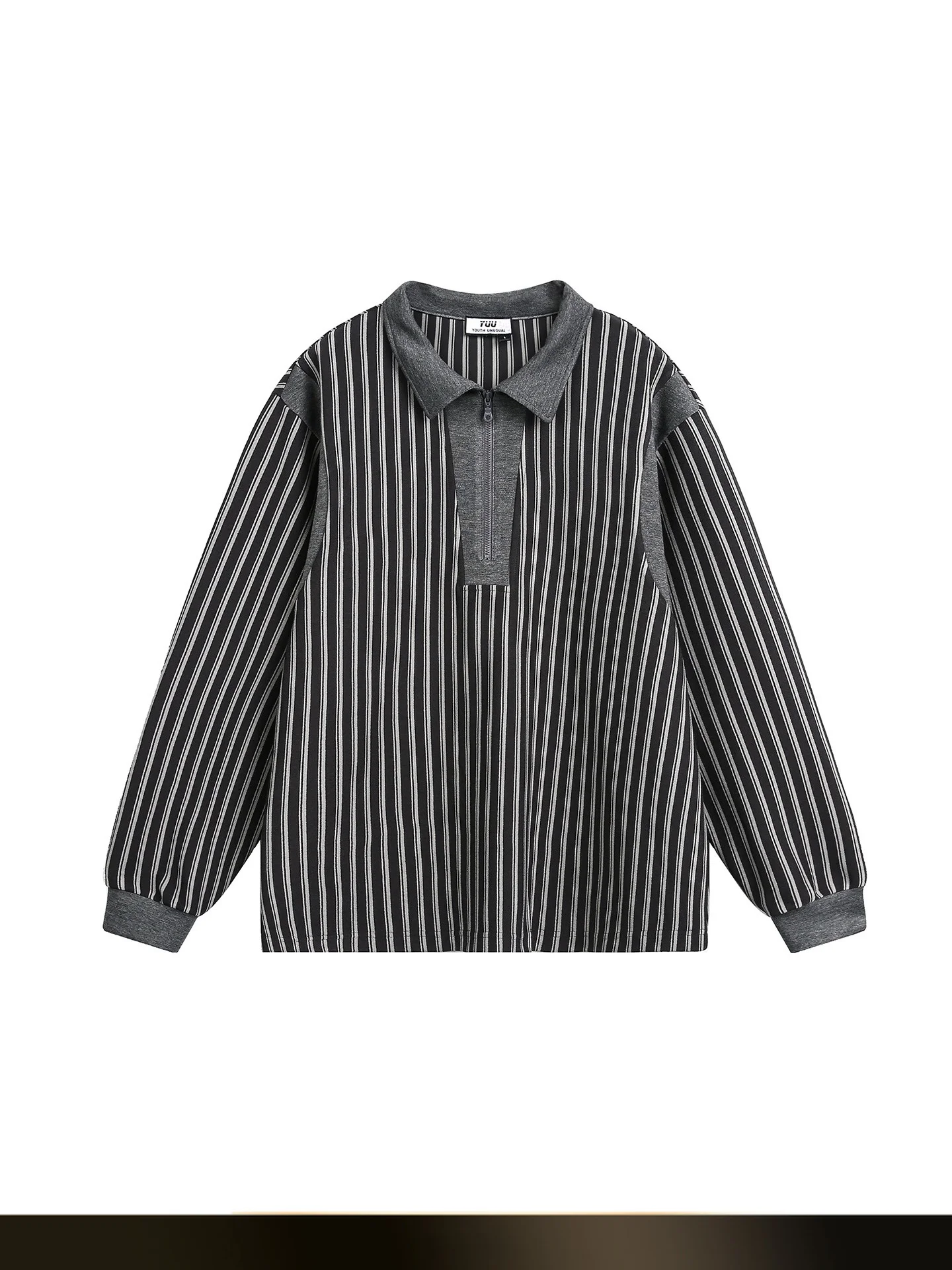 

Мужская толстовка Nted American Retro в полоску, повседневная осенняя, на молнии, молодежная, свободного кроя, ветрозащитная, теплая