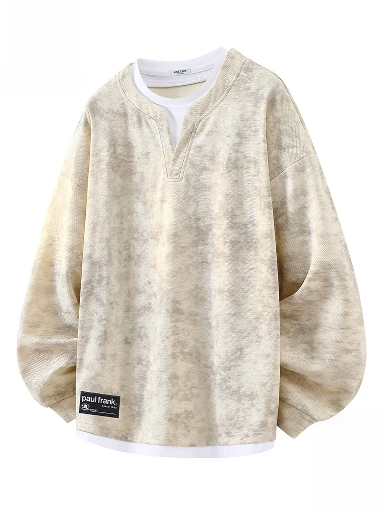 

PaulFrank American Sle Long Sve Sweatirt Men's Loose Inner Wear Casual Loose Top Comfortable Polyester Fabric Autumn Wear