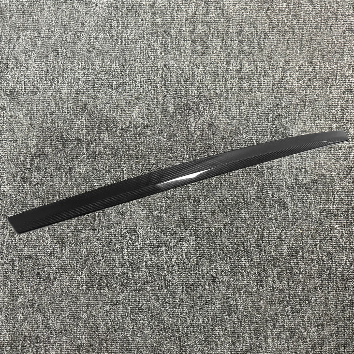 ألياف الكربون الخلفي غطاء صندوق السيارة الديكور اللوحة الخلفية تقليم اكسسوارات الشريط الخارجي للسيارة مناسبة ل 2021-2023 تسلا موديل S