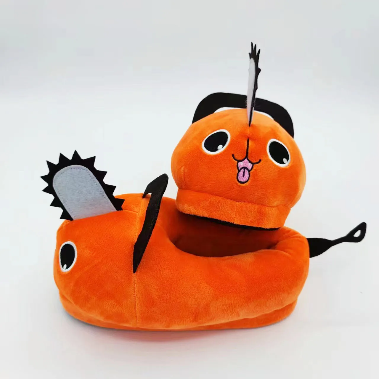 Motosega Uomo Peluche Scarpe di cotone Uomo Donna Nuovo Anime Pochita Pantofole Adulto Inverno Caldo Casa Babouche Regalo di Natale Vendite calde