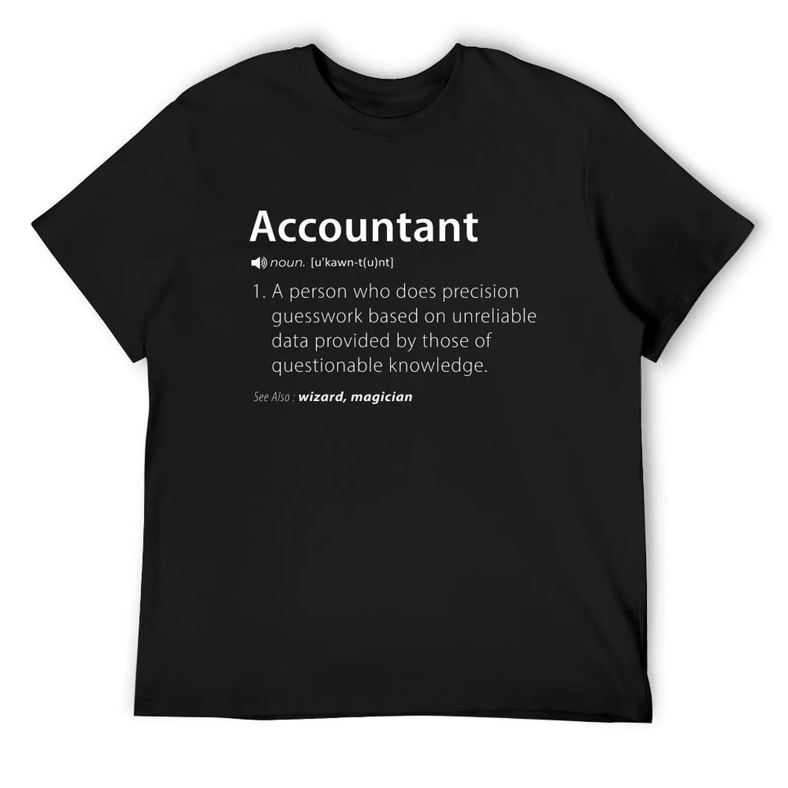 Funny Accountant Definition - Funny Cute Gift For Accountants T-Shirt quick-drying anime tshirt mens clothing