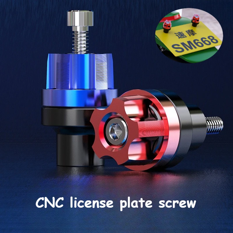 

2 шт. универсальный номерной знак мотоцикла с ЧПУ, винтовая крышка, отверстия для корпуса, аксессуары для скутера, детали для электрического мотоцикла